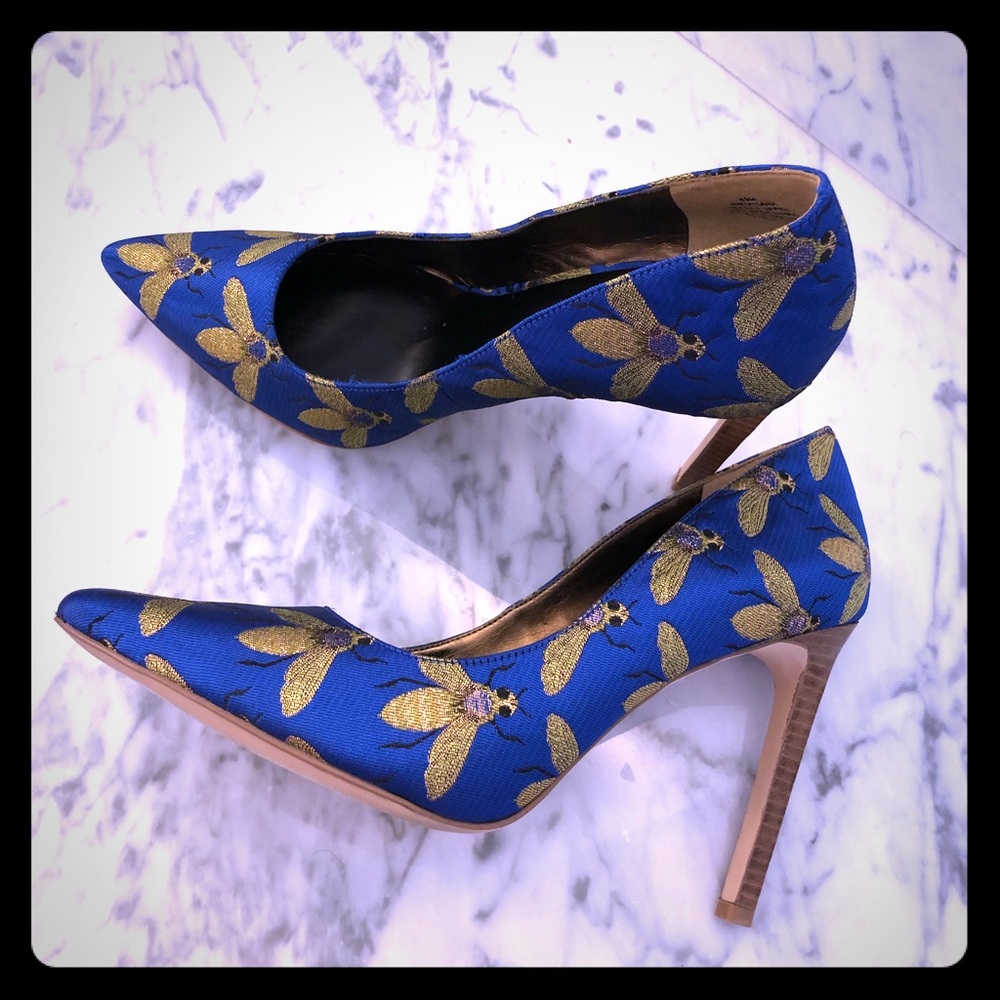 Nine West Jacquard point Tatiana Bee heels